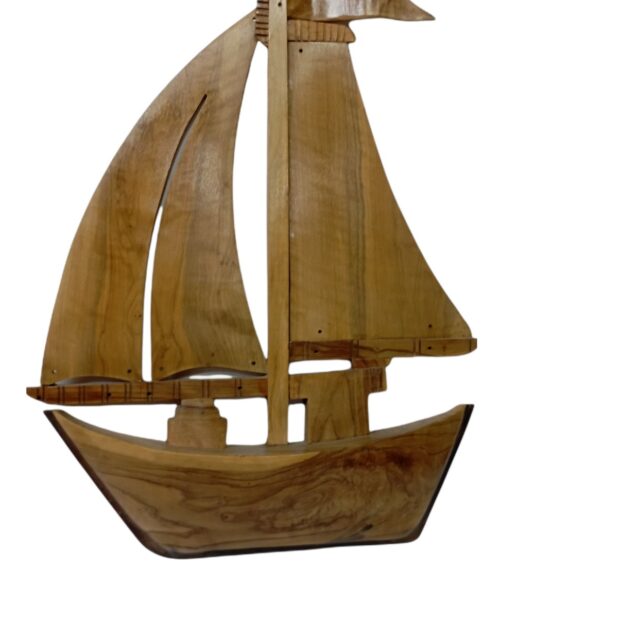 Καράβι τοίχου από ξύλο ελιάς 19X42 εκατοστά