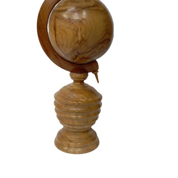 	υδρογειος σφαιρα ξυλο ελιας 11,5 εκατοστά